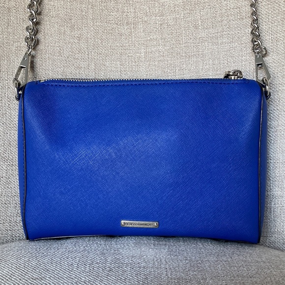 Rebecca Minkoff Blue Chain-Link Crossbody Bag - Picture 3 of 13